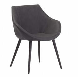 FAUTEUIL DE TABLE CONTEMPORAIN EN SIMILICUIR RAVENNA