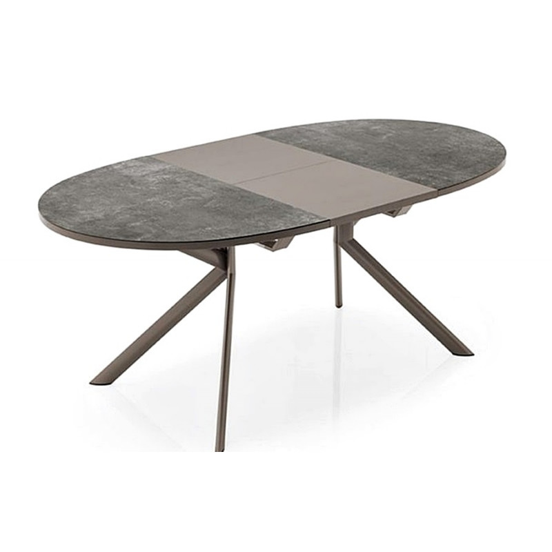 TABLE RONDE CERAMIQUE AVEC ALLONGE TABLE RONDE CERAMIQUE AVEC ALLONGE