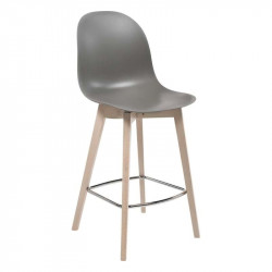 TABOURET CONTEMPORAIN SCANDINAVE ACADEMY EN BOIS ET POLYPROPYLÈNE