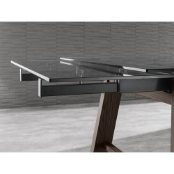 TABLE EXTENSIBLE EN VERRE HORNET