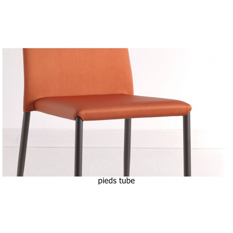 CHAISE DE SALLE À MANGER ITALIENNE MODERNE EN SILVERTEX AIRNOVA