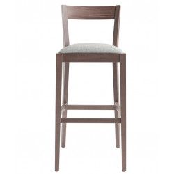 TABOURET CONTEMPORAIN EN BOIS ASSISE GARNIE SILLA