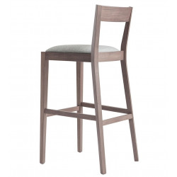 TABOURET CONTEMPORAIN EN BOIS ASSISE GARNIE SILLA