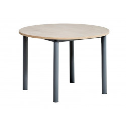 TABLE DE CUISINE SNACK RONDE EN STRATIFIÉ LUSTRA HT 90 CM