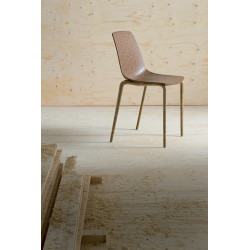 CHAISE BOISÉE ITALIENNE DE COLLECTIVITÉ EMPILABLE ALHAMBRA ECO