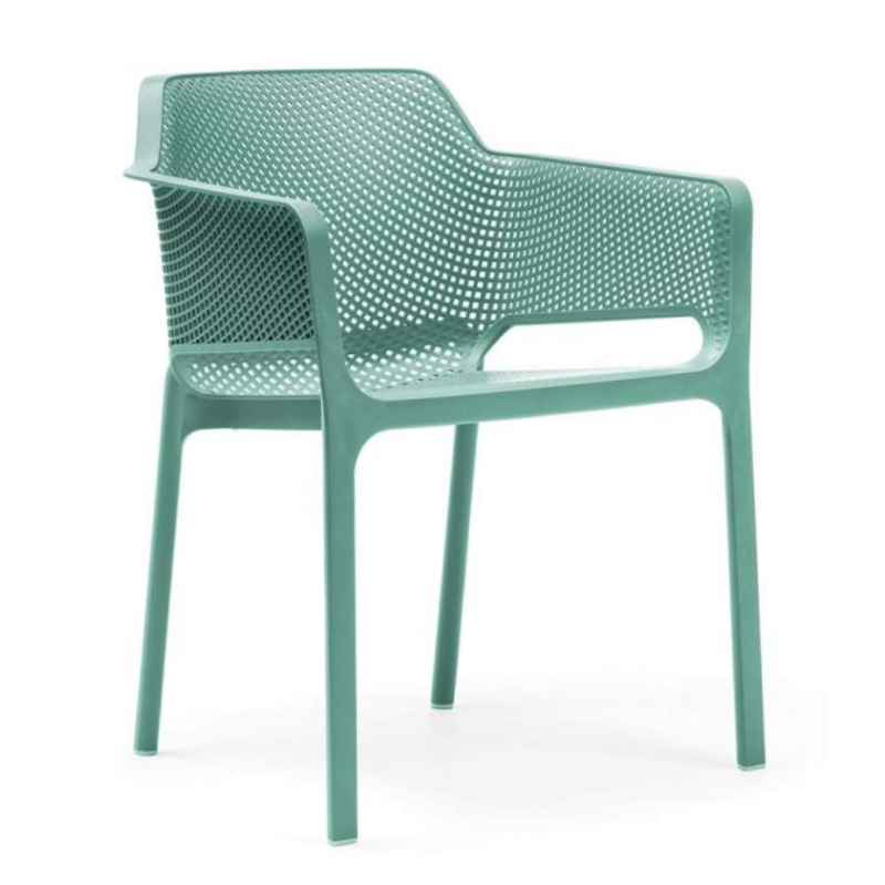 FAUTEUIL DE TERRASSE EMPILABLE EN POLYPROPYLÈNE NET