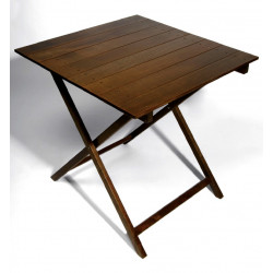 TABLE BOIS CARRÉ PLIANTE