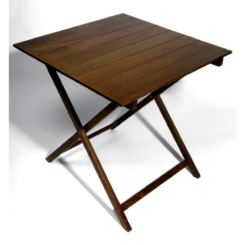 TABLE EN BOIS CARRÉ PLIANTE