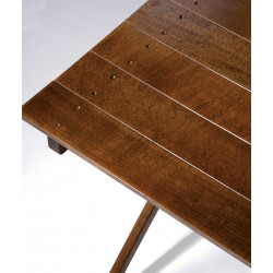 TABLE BOIS CARRÉ PLIANTE