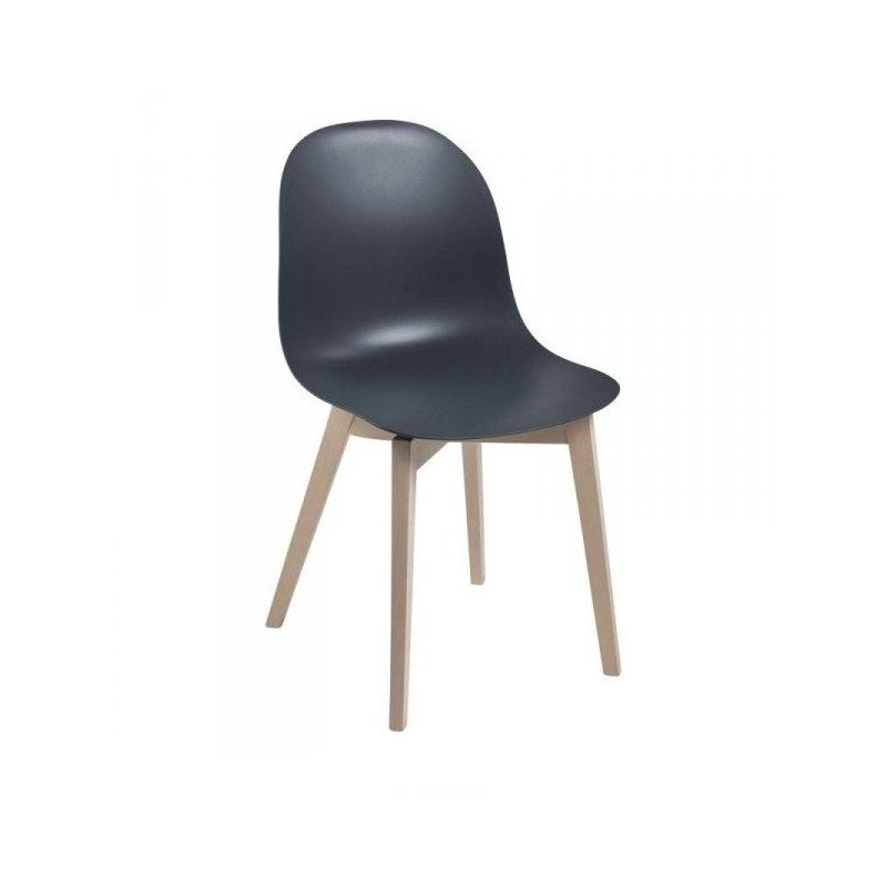CHAISE SCANDINAVE ACADEMY 1665 BOIS ET POLYPROPYLÈNE