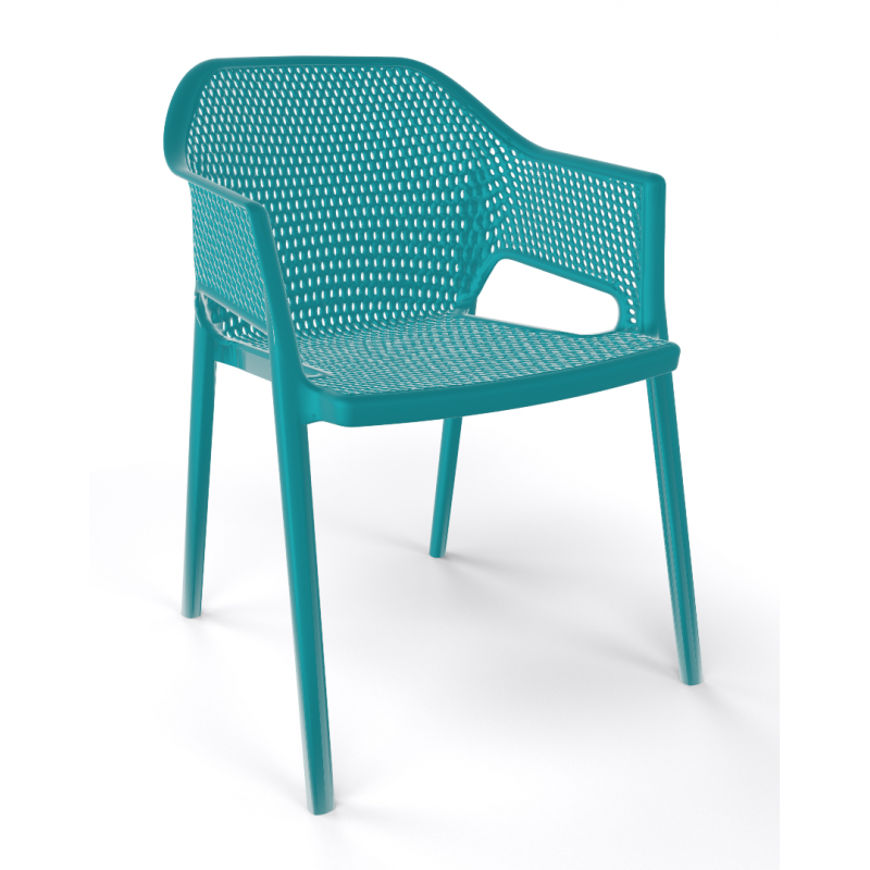 FAUTEUIL DE TERRASSE EMPILABLE COLORÉ MINUSH - Le Chaisier