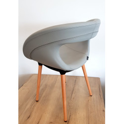 FAUTEUIL MOEMA75 BL cuir
