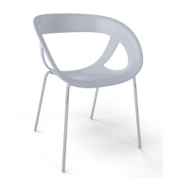 FAUTEUIL DESIGN ROND EMPILABLE EN POLYPROPYLÈNE MOEMA 69