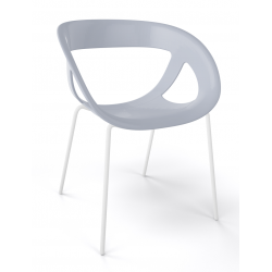 FAUTEUIL DESIGN ROND EMPILABLE EN POLYPROPYLÈNE MOEMA 69