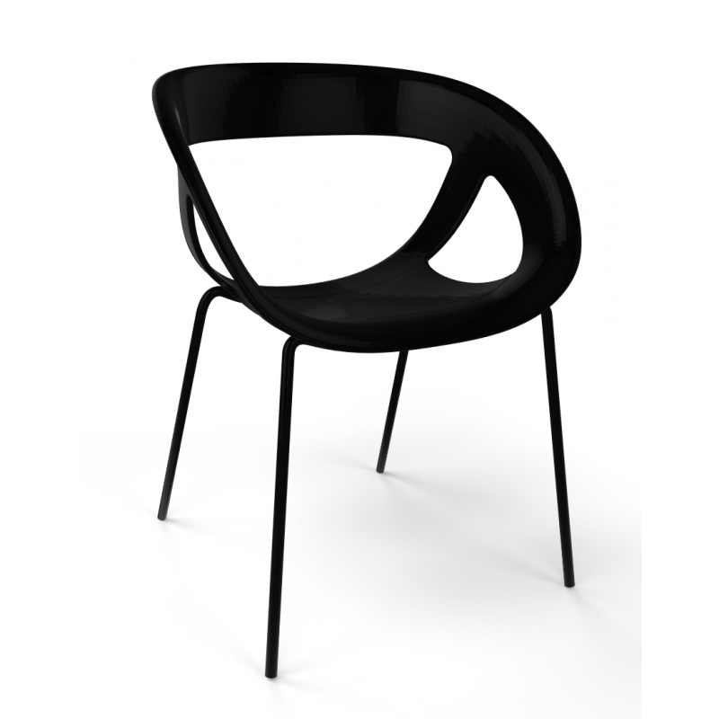 Fauteuil Design Rond Empilable en Polypropylène MOEMA 69 - Le Chaisier
