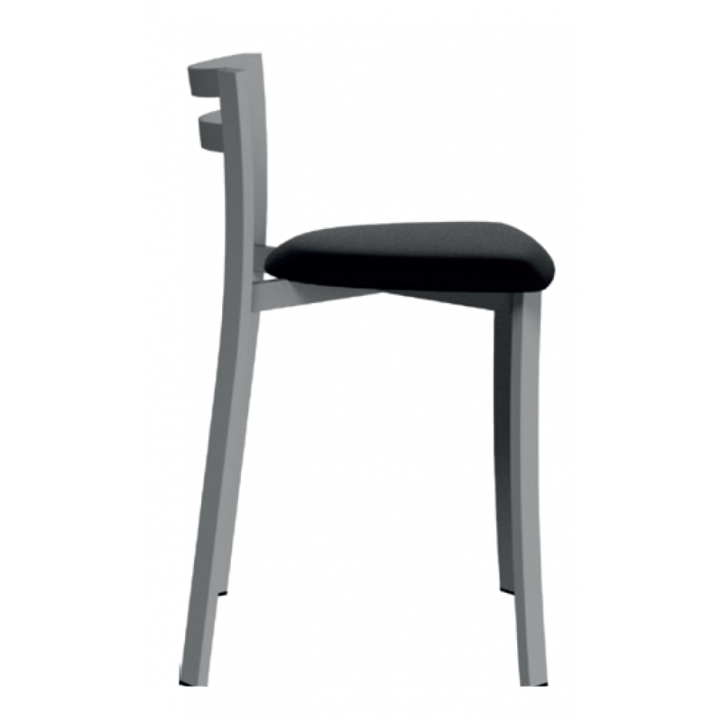 Chaise Dossier Bas en Métal Française JUJU - Le Chaisier