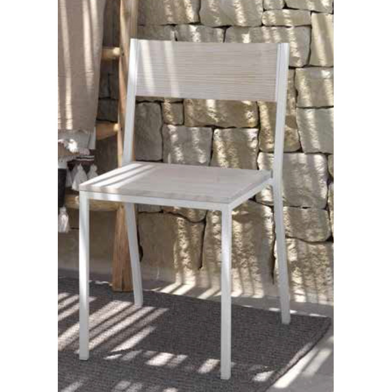 Chaise Industrielle de Bistrot TORONTO en Bois et Métal - Le Chaisier