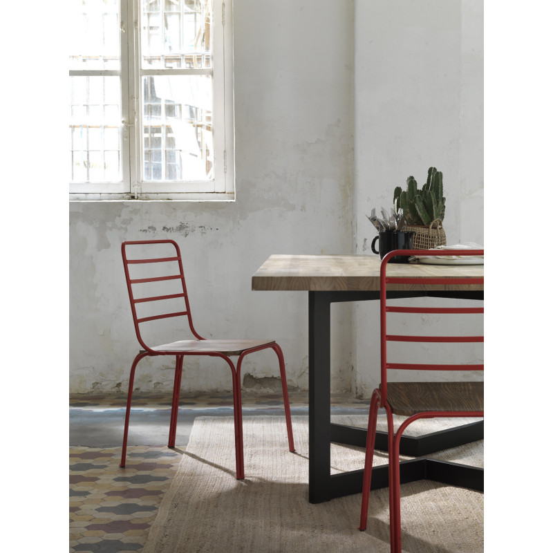 TABLE DE SALLE À MANGER DE STYLE INDUSTRIELLE GARDA