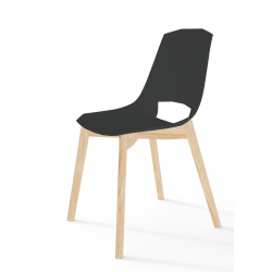 CHAISE SCANDINAVE EVA 5 EN CHÊNE ET POLYPROPYLÈNE