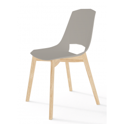 CHAISE SCANDINAVE EVA 5 EN CHÊNE ET POLYPROPYLÈNE