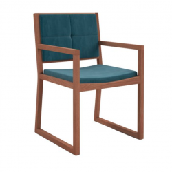 chaise bois tissu design