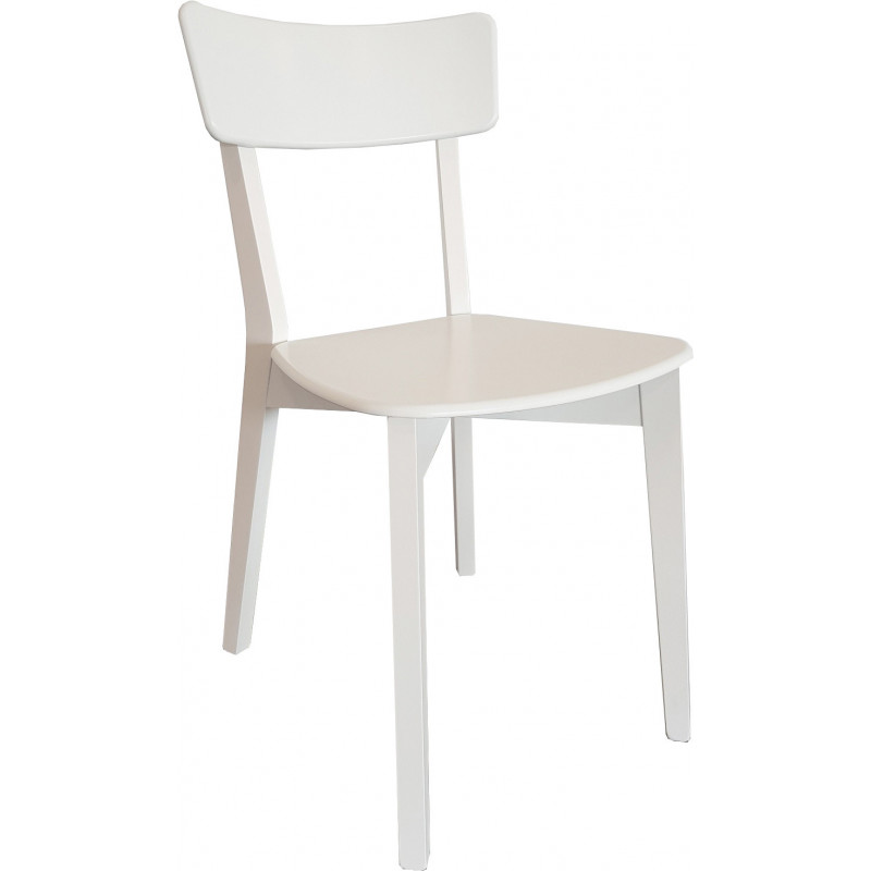 Lot De 4 Chaises De Cuisine Blanche Jelly