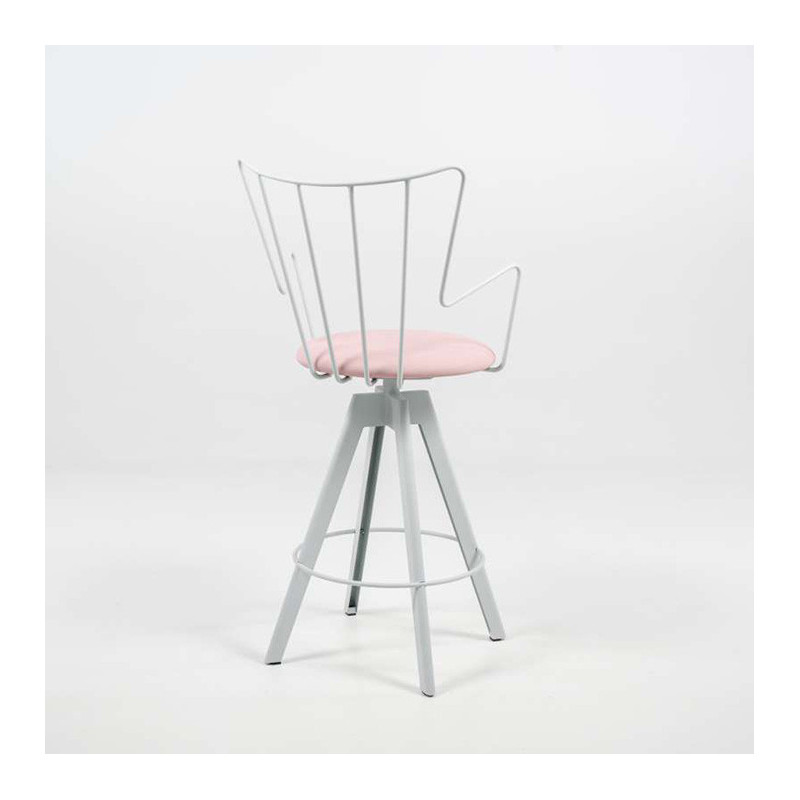 TABOURET AVEC ACCOUDOIRS SNACK PIVOTANT WELL