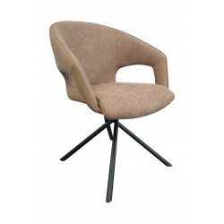 FAUTEUIL CAPRI CONTEMPORAIN EN TISSU PIEDS CROISÉS