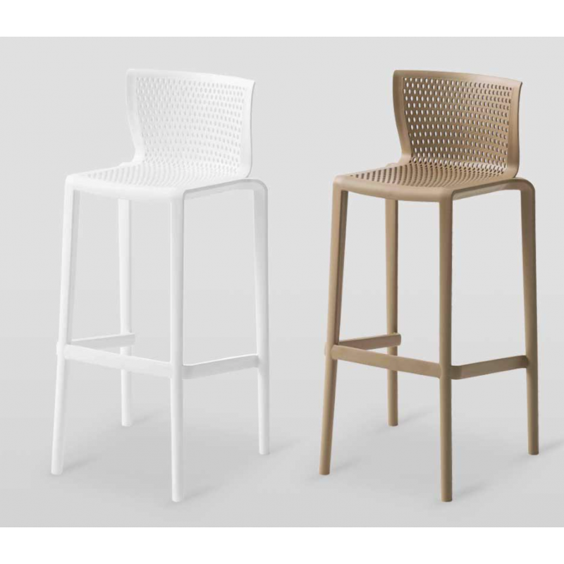 Tabouret de Bar D'extérieur en Polypropylène SPYKER - Le Chaisier