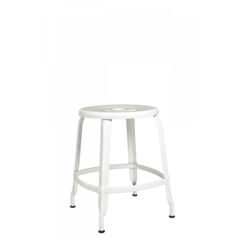 TABOURET D'APPOINT NICOLLE EN MÉTAL FRANÇAIS