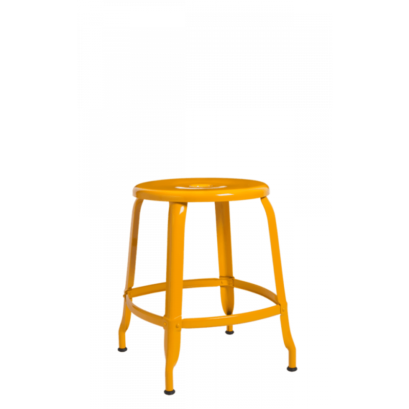 TABOURET D'APPOINT NICOLLE EN MÉTAL FRANÇAIS