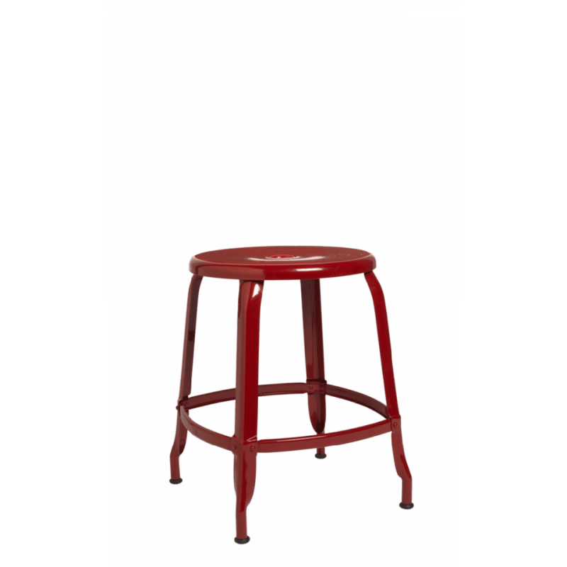 TABOURET D'APPOINT NICOLLE EN MÉTAL FRANÇAIS