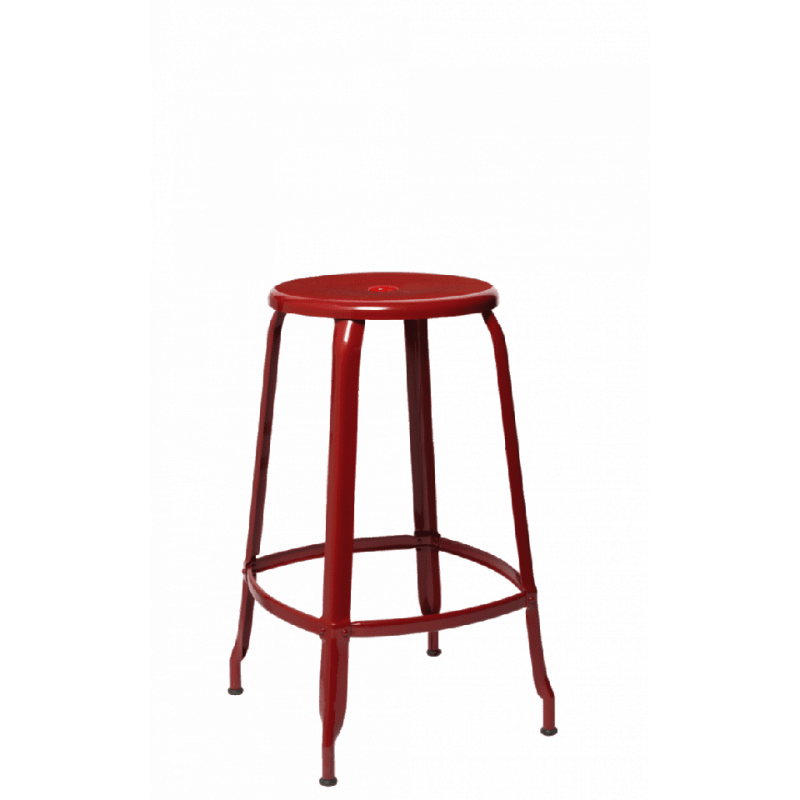TABOURET NICOLLE SNACK EN MÉTAL INDUSTRIEL FRANÇAIS