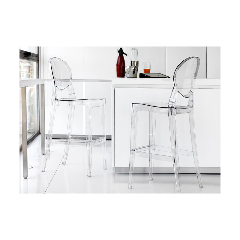 TABOURET DE BAR TRANSPARENT IGLOO EN PLEXIGLAS