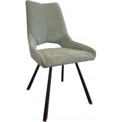 chaise GABRIEL en tissu vert