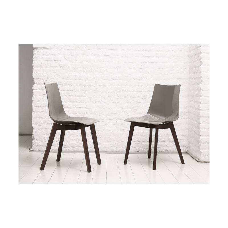 Chaise ZEBRA Bois et Plexiglas - Le Chaisier