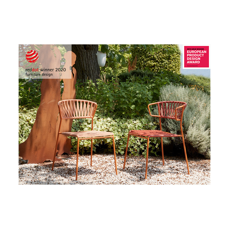 CHAISE FIL LISA CLUB AVEC ACCOUDOIRS STYLE SCOUBIDOU