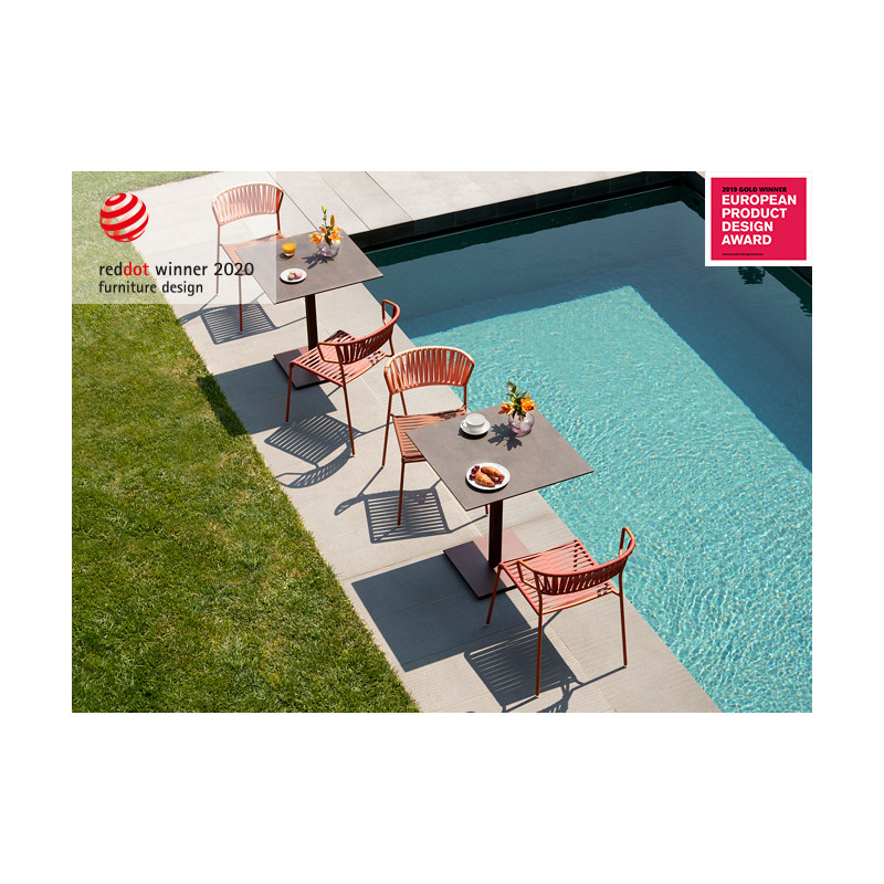 CHAISE FIL LISA CLUB AVEC ACCOUDOIRS STYLE SCOUBIDOU