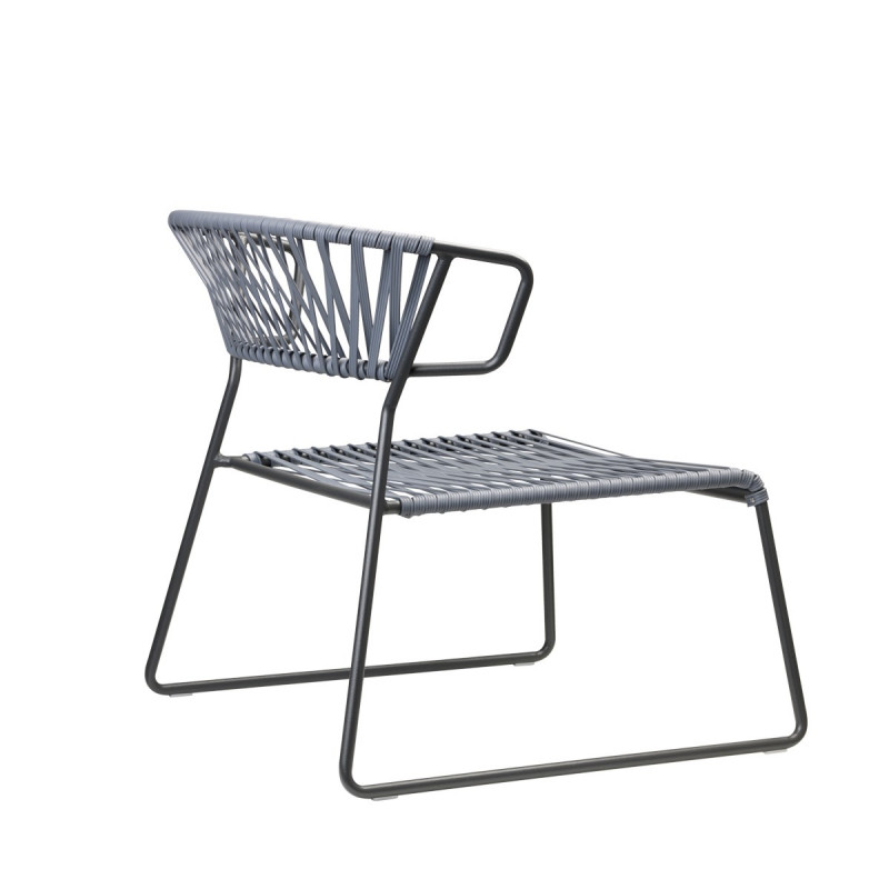 CHAISE LOUNGE LISA CLUB EN FIL STYLE SCOUBIDOU Le Chaisier