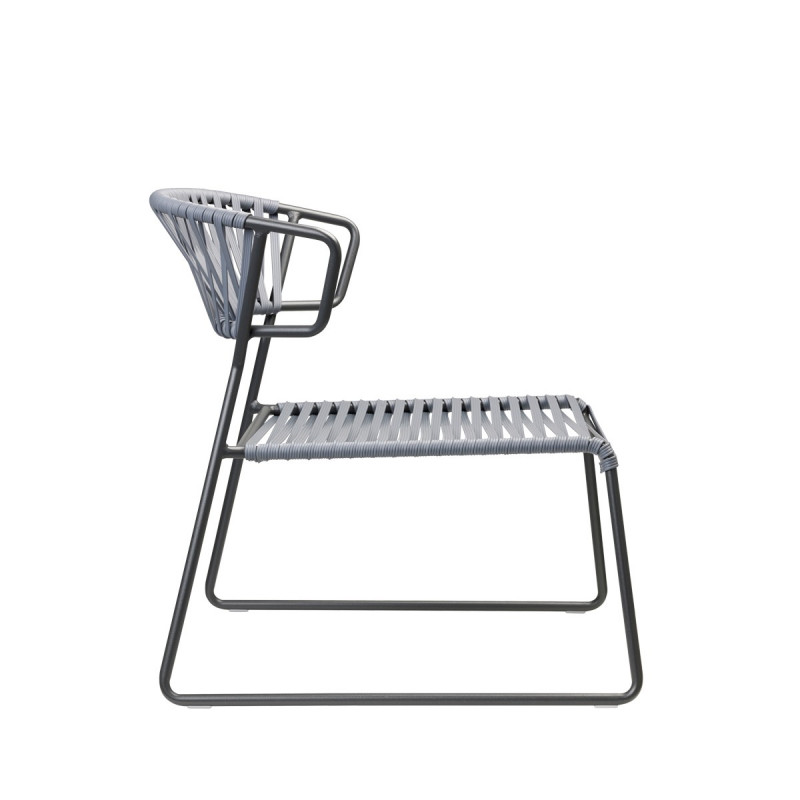 CHAISE LOUNGE LISA CLUB EN FIL STYLE SCOUBIDOU Le Chaisier