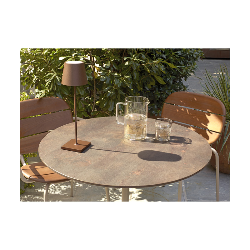 Fauteuil de Terrasse Métal et Bois Empilable SISI WOOD - Le Chaisier