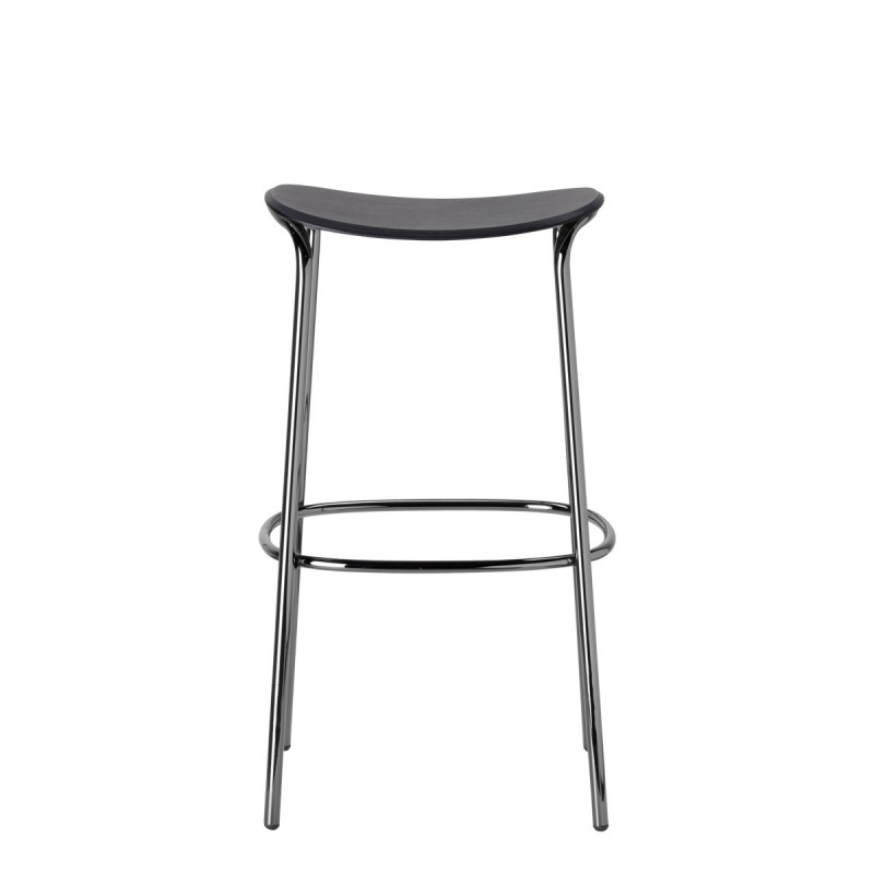 TABOURET BOIS CHROME ET DORÉ TRICK