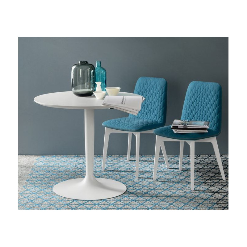 TABLE RONDE CONTEMPORAINE PIEDS TULIPE PLANET