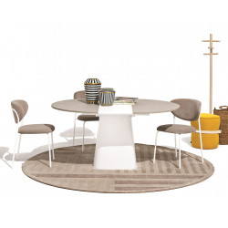 TABLE RONDE CONTEMPORAINE EXTENSIBLE HEY GIO!