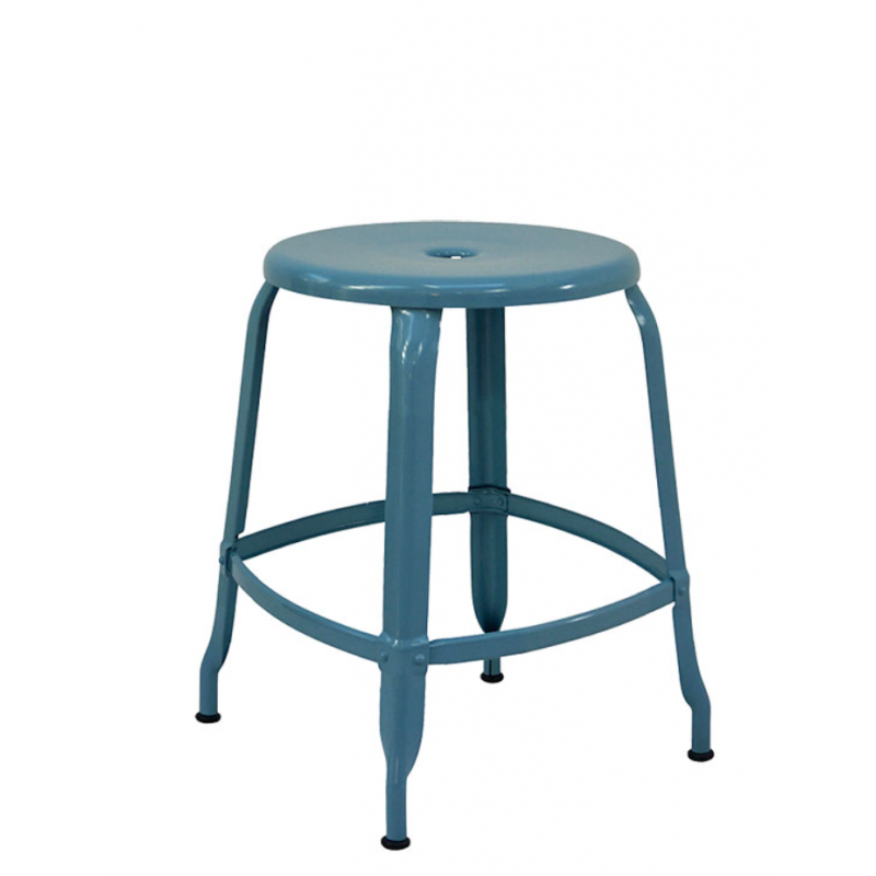 TABOURET D'APPOINT NICOLLE EN MÉTAL FRANÇAIS