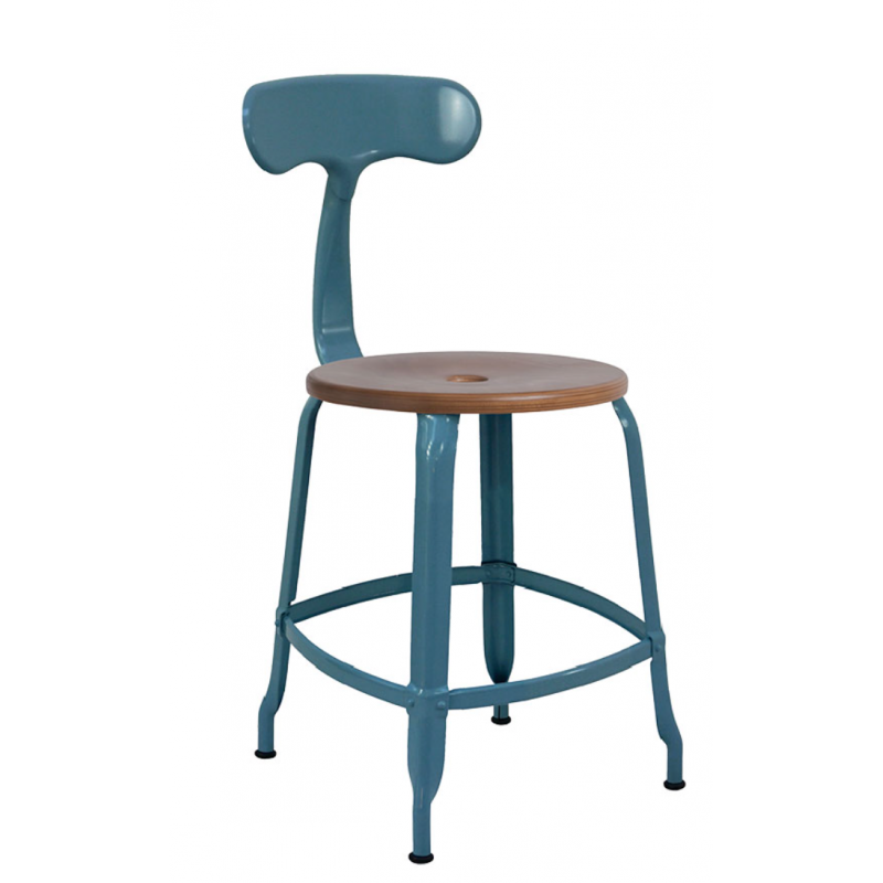 CHAISE NICOLLE BOIS ET MÉTAL INDUSTRIEL FRANÇAIS