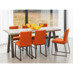 CHAISE DE SALLE À MANGER IMITATION CUIR ELITE