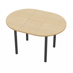 TABLE DE CUISINE EXTENSIBLE SNACK RONDE LUSTRA HT 90 CM