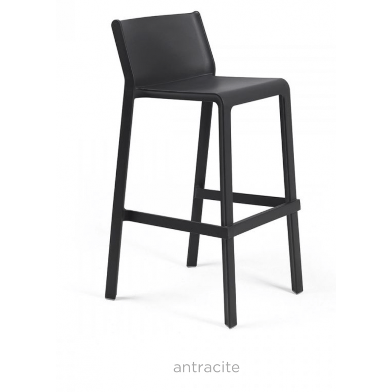TABOURET BAR DE JARDIN EMPILABLE EN POLYPROPYLÈNE TRILL - Le Chaisier