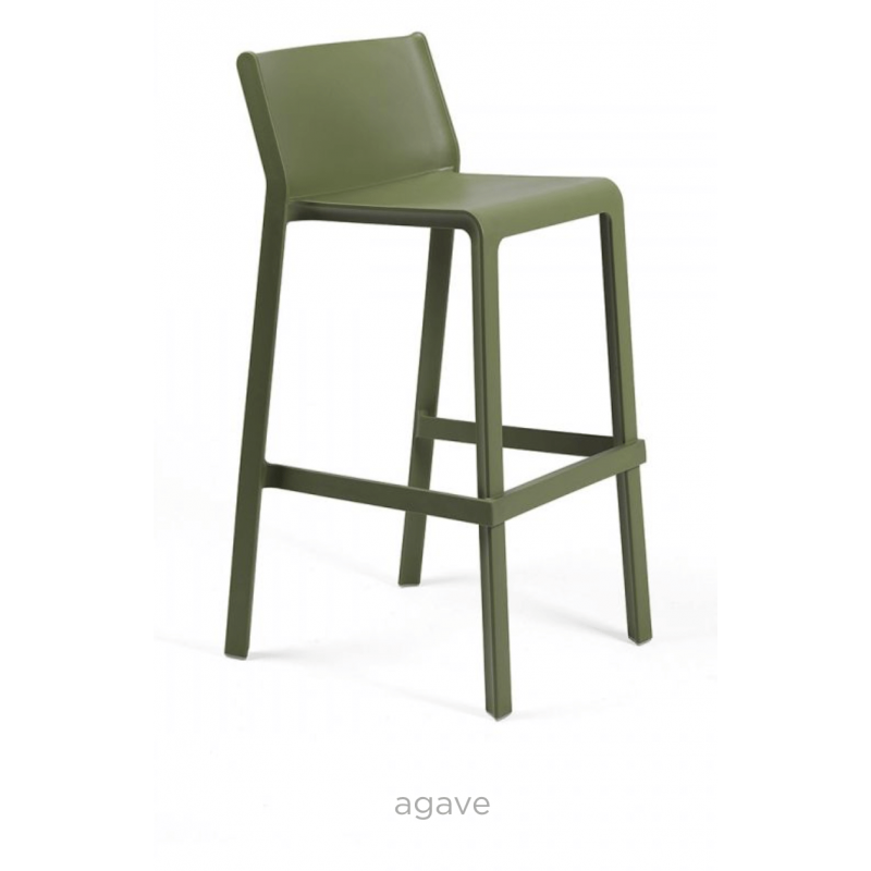 TABOURET BAR DE JARDIN EMPILABLE EN POLYPROPYLÈNE TRILL - Le Chaisier